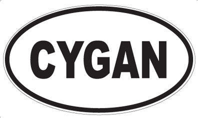 CYGAN - Oval Sticker