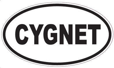 CYGNET - Oval Sticker