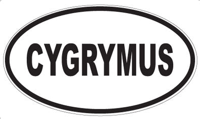 CYGRYMUS - Oval Sticker