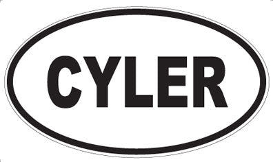 CYLER - Oval Sticker
