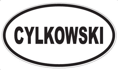 CYLKOWSKI - Oval Sticker