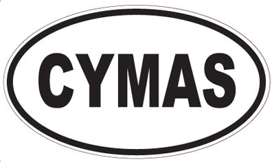 CYMAS - Oval Sticker