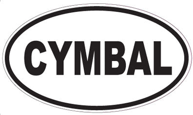 CYMBAL - Oval Sticker