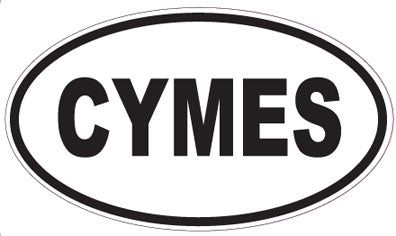 CYMES - Oval Sticker