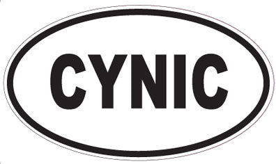 CYNIC - Oval Sticker