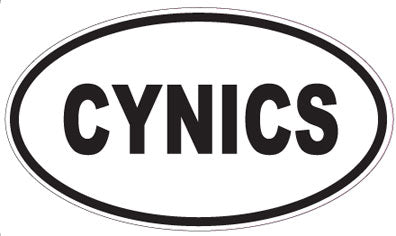 CYNICS - Oval Sticker