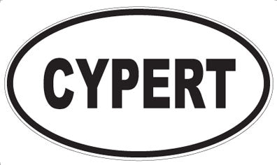 CYPERT - Oval Sticker