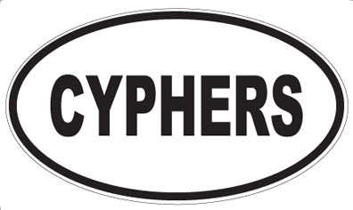 CYPHERS - Oval Sticker