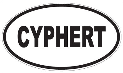CYPHERT - Oval Sticker