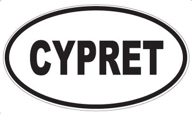 CYPRET - Oval Sticker