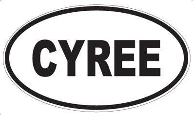 CYREE - Oval Sticker