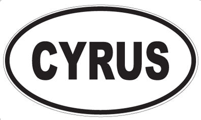 CYRUS - Oval Sticker