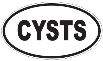 CYSTS - Oval Sticker