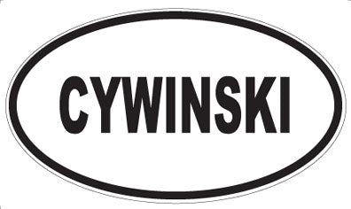 CYWINSKI - Oval Sticker