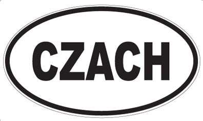 CZACH - Oval Sticker