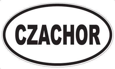 CZACHOR - Oval Sticker