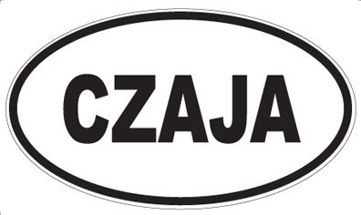 CZAJA - Oval Sticker