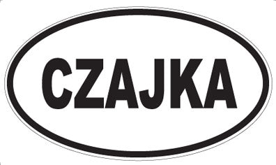 CZAJKA - Oval Sticker