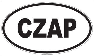 CZAP - Oval Sticker