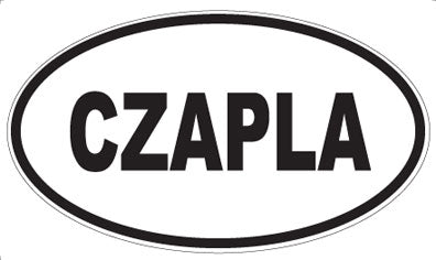 CZAPLA - Oval Sticker