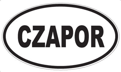 CZAPOR - Oval Sticker