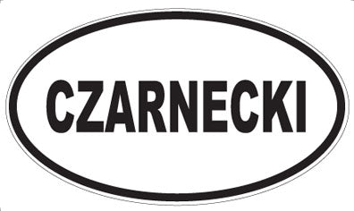 CZARNECKI - Oval Sticker
