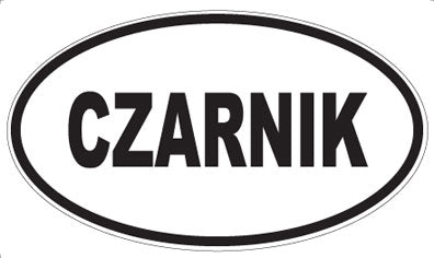 CZARNIK - Oval Sticker