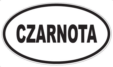 CZARNOTA - Oval Sticker