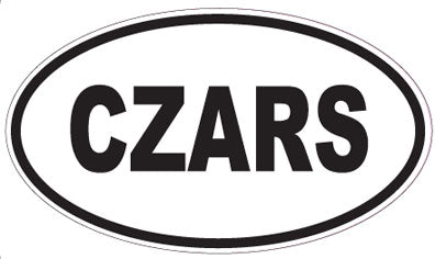 CZARS - Oval Sticker