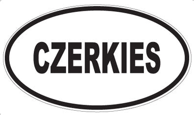 CZERKIES - Oval Sticker