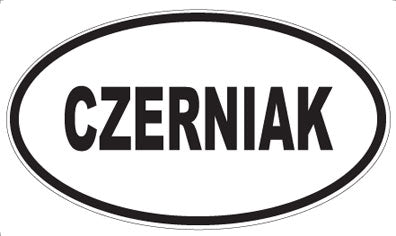 CZERNIAK - Oval Sticker