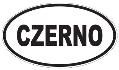 CZERNO - Oval Sticker