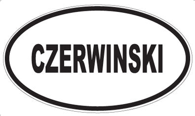 CZERWINSKI - Oval Magnet