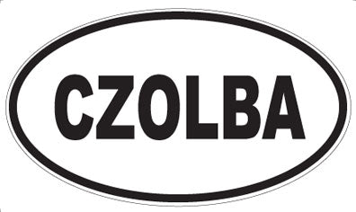CZOLBA - Oval Sticker
