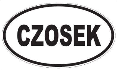 CZOSEK - Oval Sticker