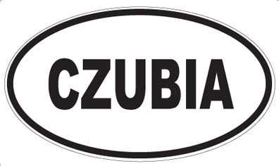 CZUBIA - Oval Sticker