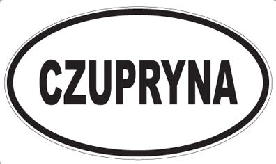 CZUPRYNA - Oval Sticker