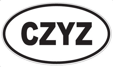 CZYZ - Oval Magnet