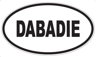 DABADIE - Oval Sticker