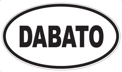 DABATO - Oval Sticker