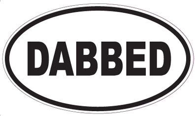 DABBED - Oval Sticker
