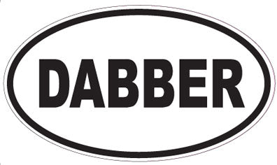 DABBER - Oval Sticker