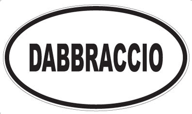 DABBRACCIO - Oval Sticker