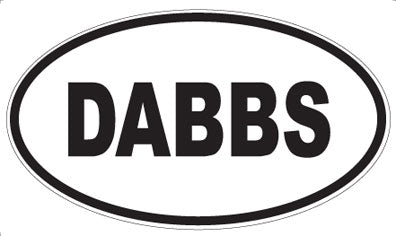 DABBS - Oval Sticker