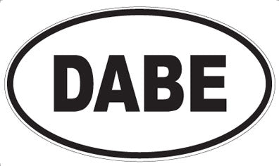 DABE - Oval Sticker