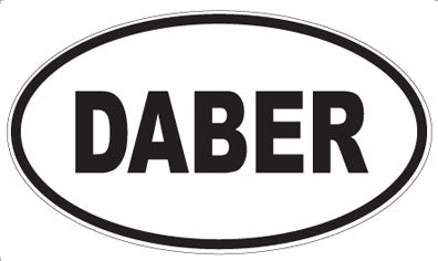 DABER - Oval Sticker