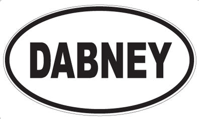 DABNEY - Oval Sticker