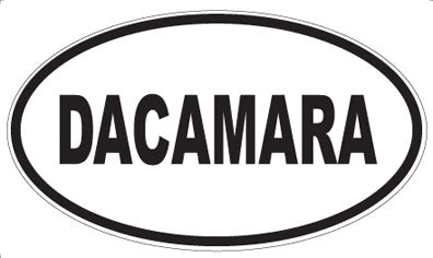 DACAMARA - Oval Sticker