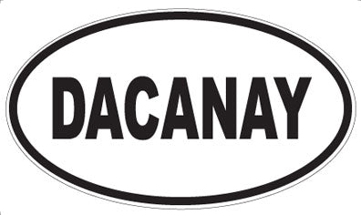 DACANAY - Oval Sticker