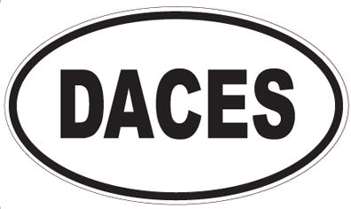 DACES - Oval Sticker